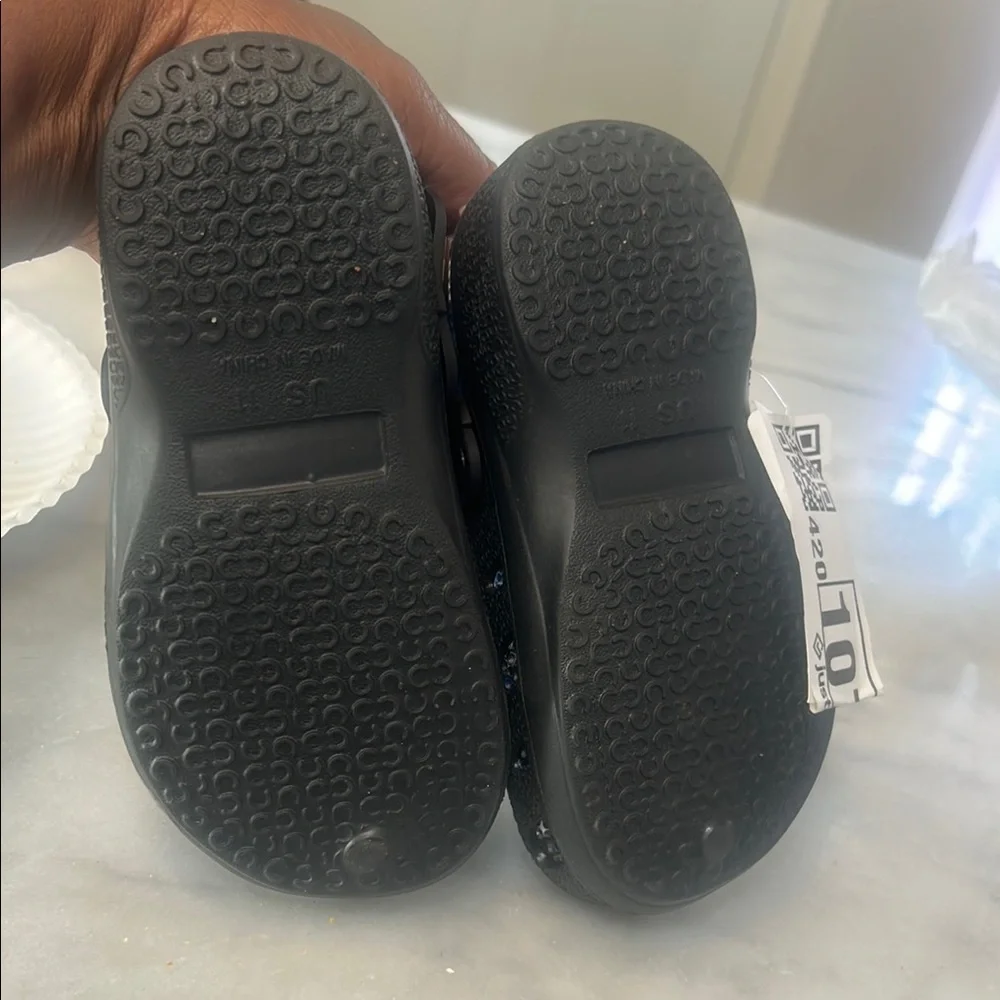 Kids Black Skull Clogs
